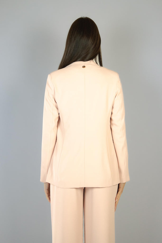 Blazer rosa chiaro con revers G507/24 ROSA EGG FAMILY 