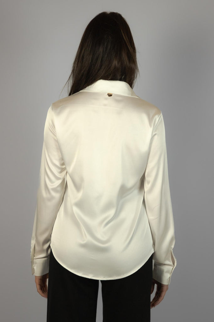 Camicia satin bianca EVELYN CA EVELYN RASO PANNA EGG FAMILY 