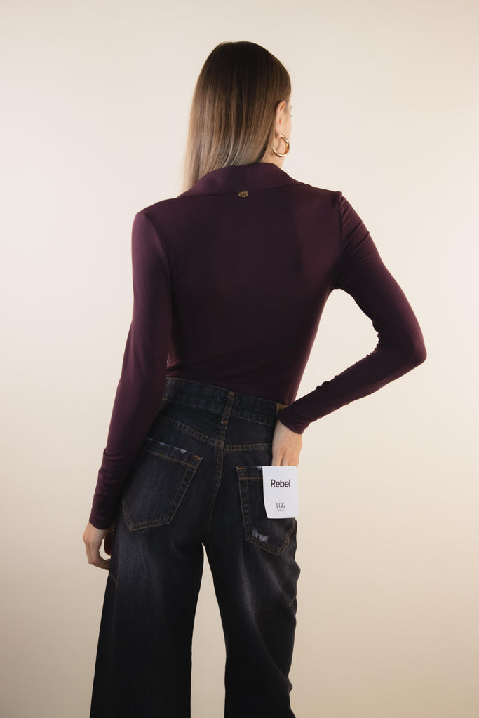 Jeans REBEL REBEL DENIM NERO EGG FAMILY 