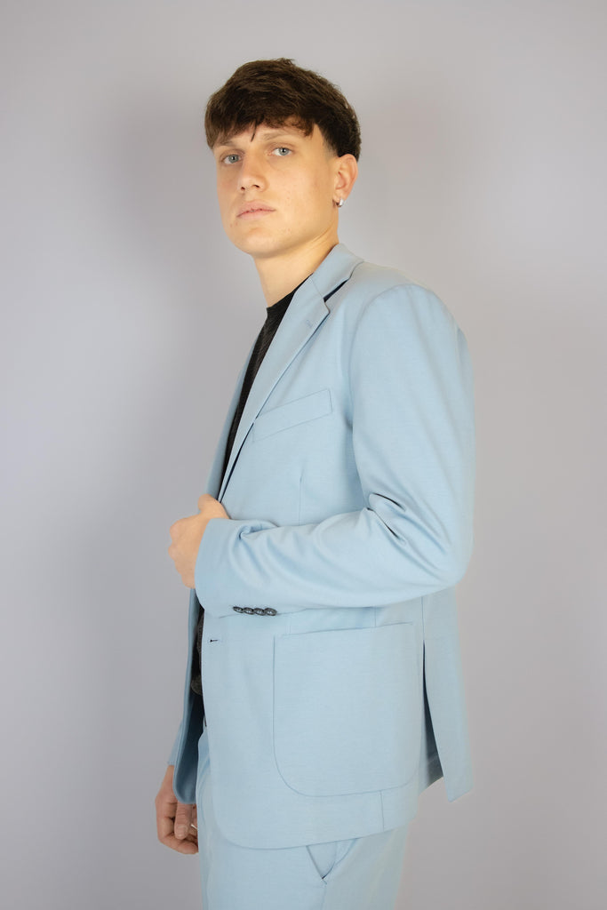 Giacca in punto Milano color carta da zucchero EGG/2501 C.ZUCCHERO EGG FAMILY 