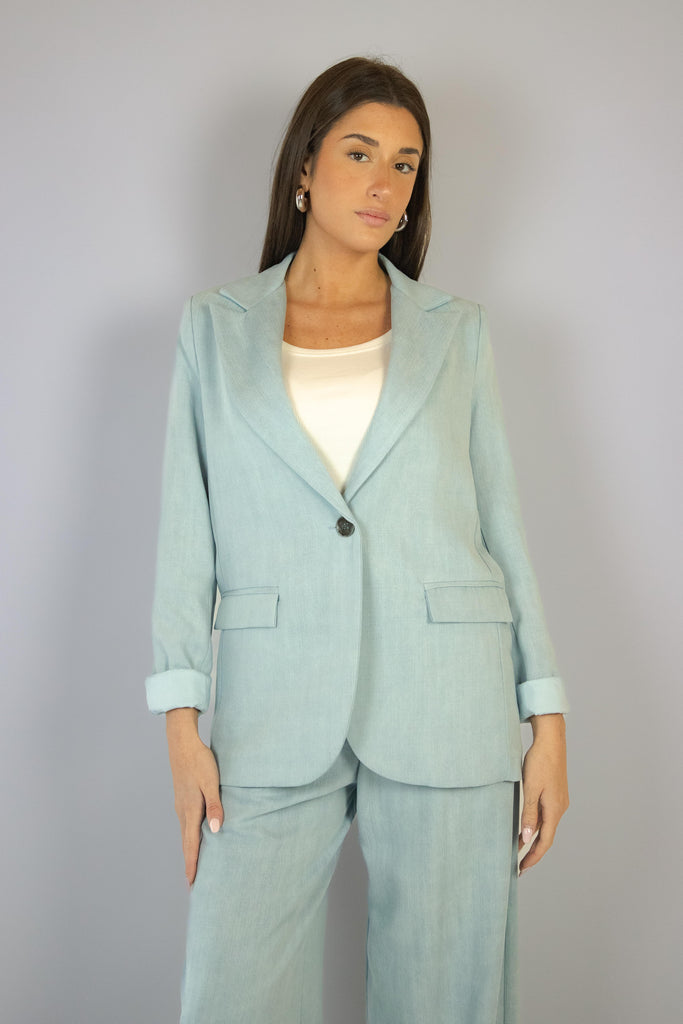 Blazer denim chiaro EG985 CHIARO EGG FAMILY 