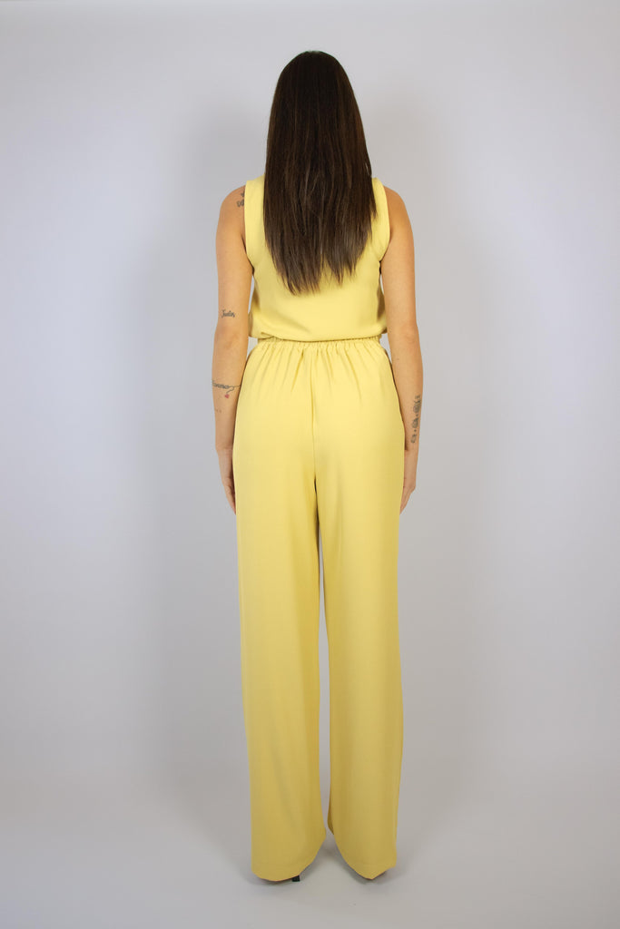 Pantalone a palazzo giallo 7116 GIALLO EGG FAMILY 