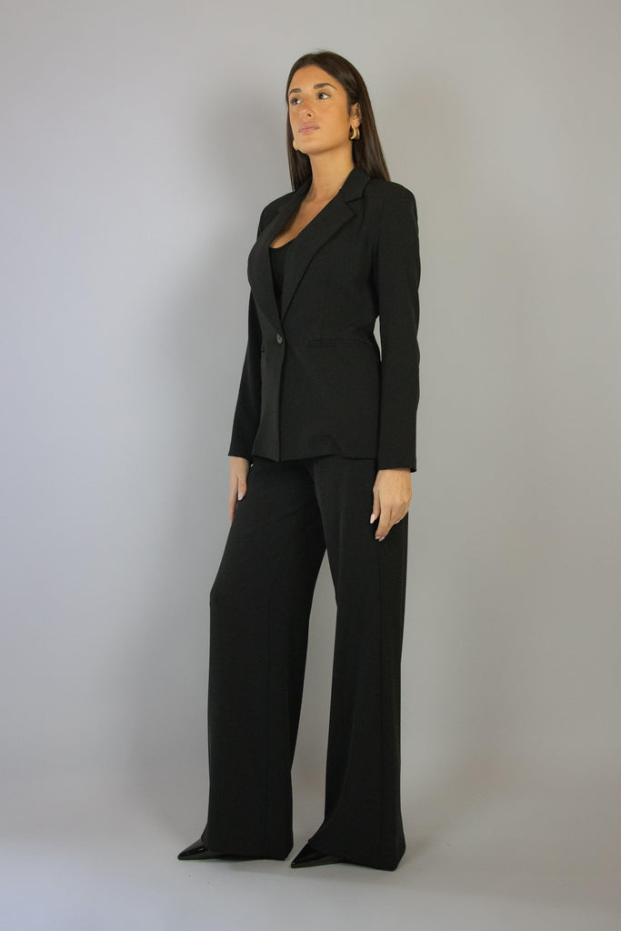 Giacca nera con revers G507/24 BERO EGG FAMILY 