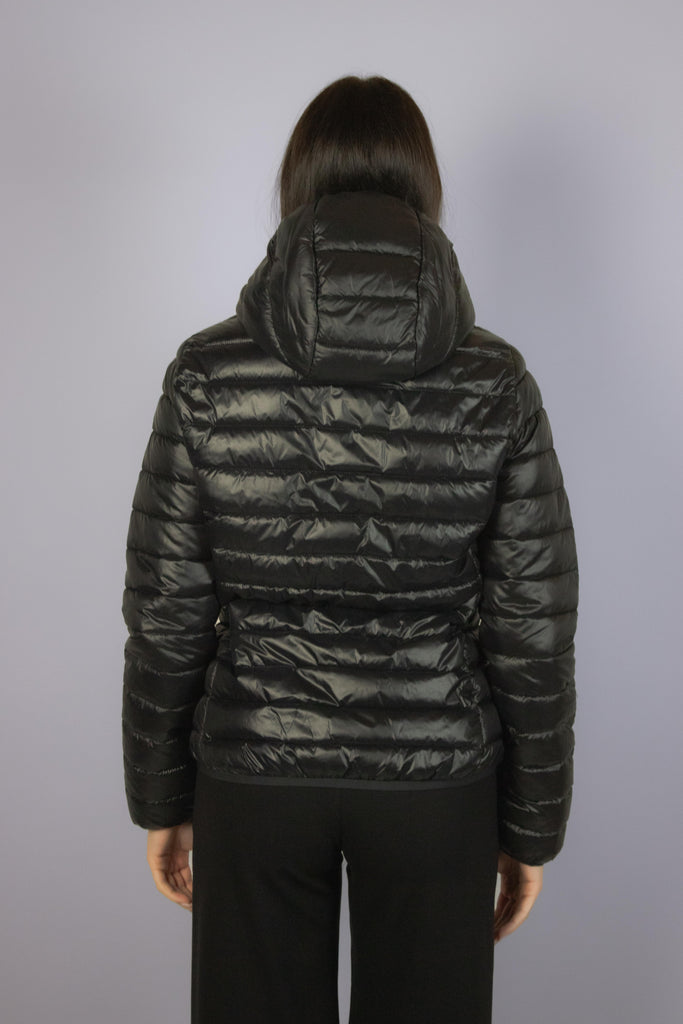 Piumino nero leggero con capuccio PK14010 NERO EGG FAMILY 