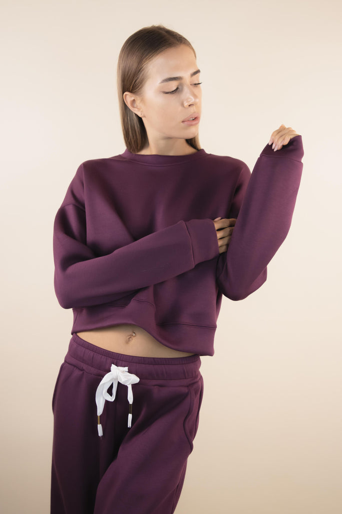 Felpa girocollo vinaccia SH-SS26SOFT15 VINACCIA EGG FAMILY 