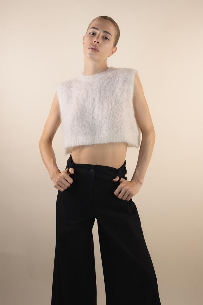 Gilet bianco naturale GL664-01 NATURALE EGG FAMILY 