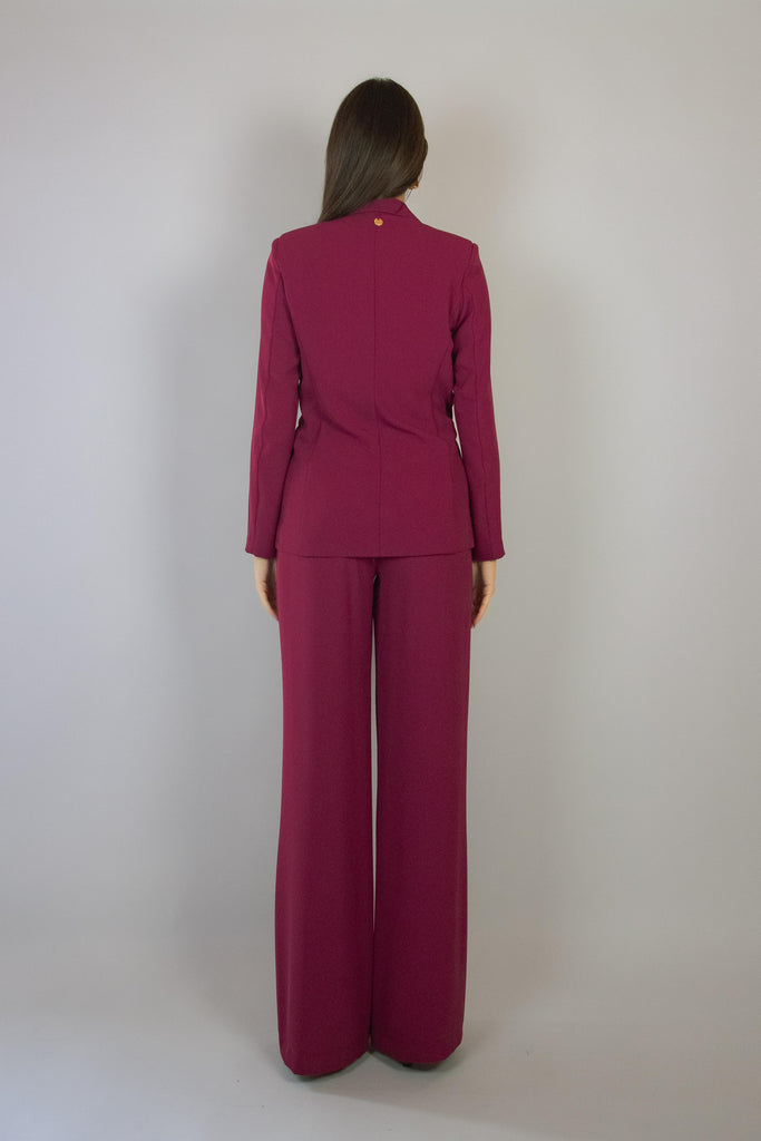 Blazer color rosso sangria monopetto G507/24 SANGRIA EGG FAMILY 