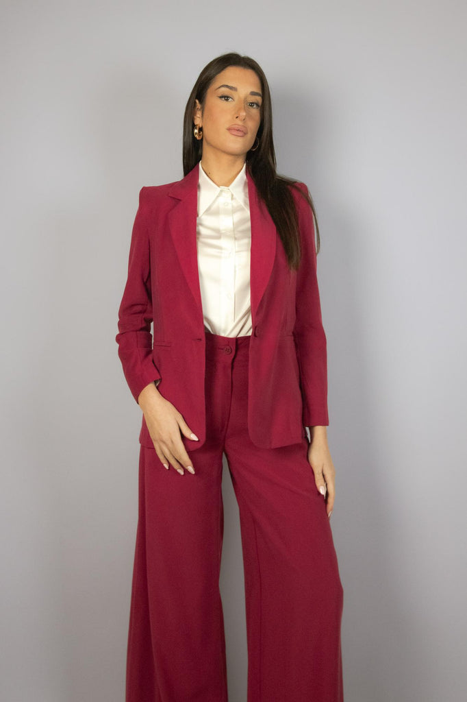 Blazer in viscosa color rosso India G517/21 INDIA EGG FAMILY 