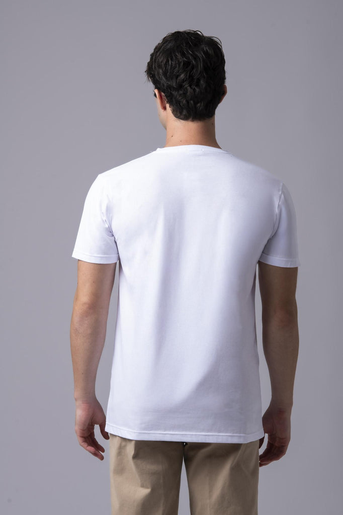 T-shirt bianca con stampa Alfa 1971 177366 BIANCO EGG FAMILY 