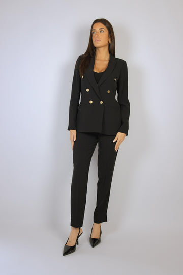 Pantalone nero a sigaretta 121/24 NERO EGG FAMILY 