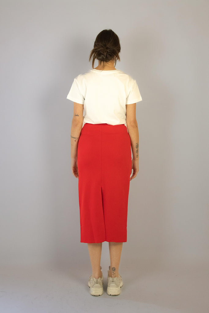 Longuette rossa in felpa garzata MANATTHAN ROSSO EGG FAMILY 