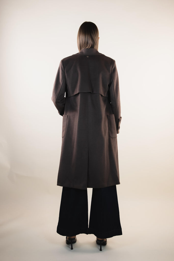 Cappotto leggero marrone sfoderato ZK4275T48 CIOCCOLATO EGG FAMILY 