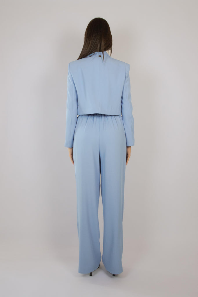 Pantalone a palazzo celeste 7116 CELESTE EGG FAMILY 