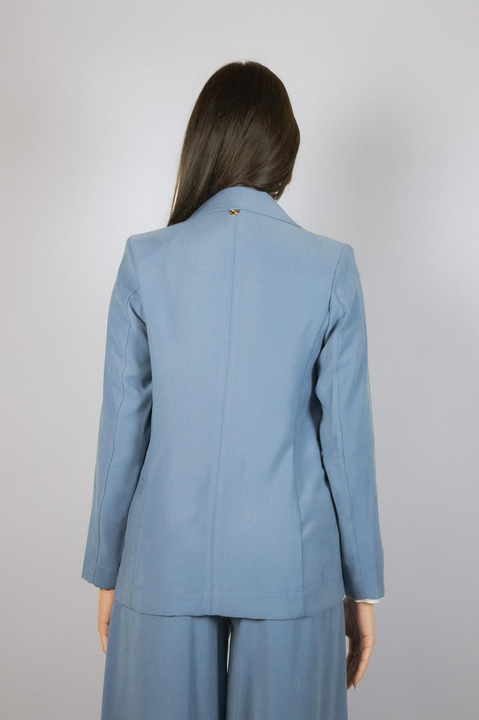 Blazer in viscosa color denim chiaro G517/21 DENIM EGG FAMILY 