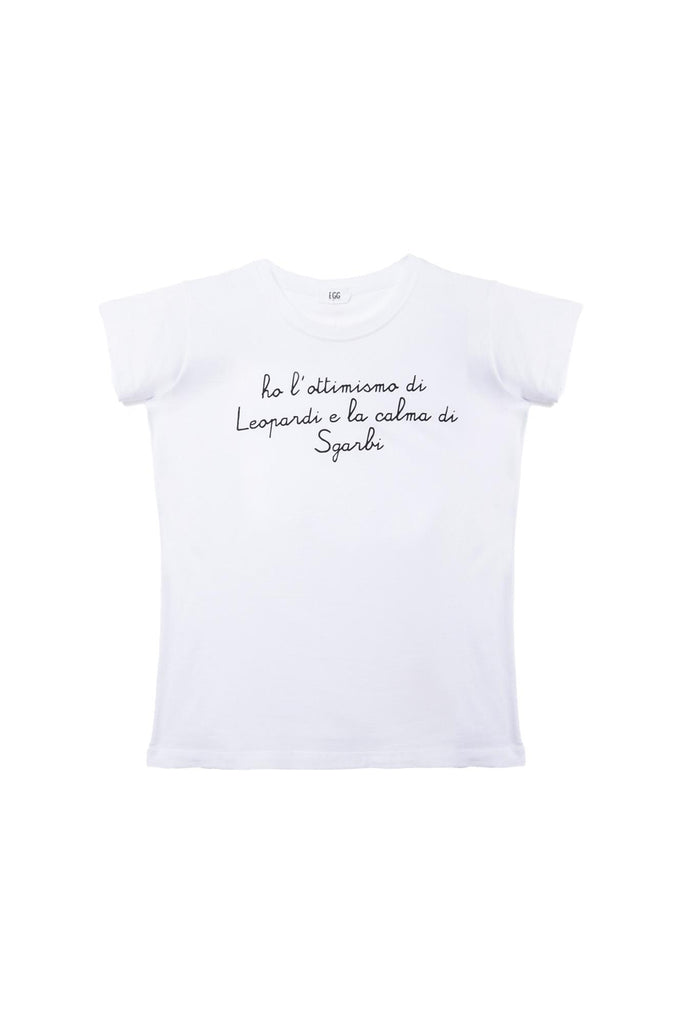 T-shirt con stampa Leopardi 177353 BIANCO EGG FAMILY 