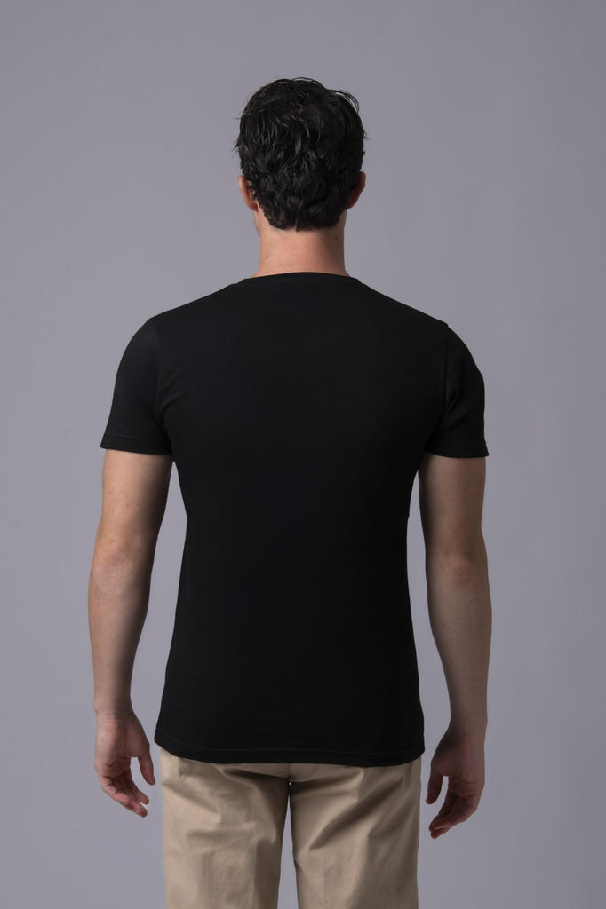 T-shirt nera con stampa auto Ferrari 177368 NERO EGG FAMILY 