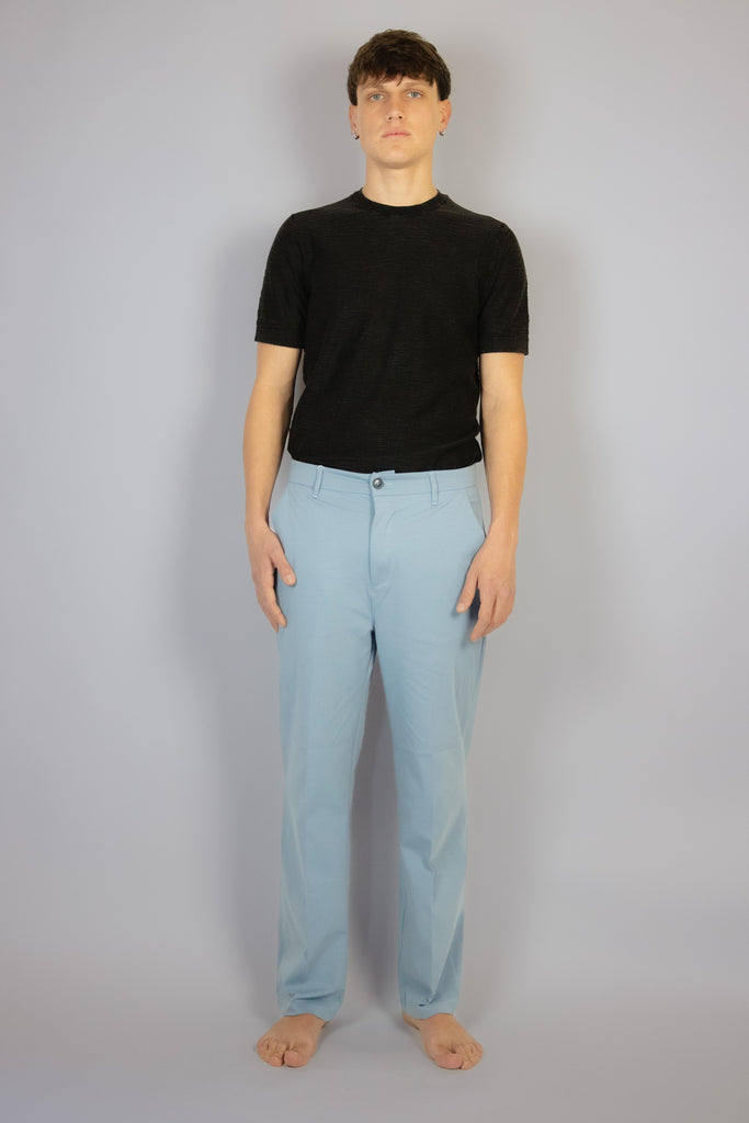 Pantalone carta da zucchero in punto Milano modello dritto EGG/2503 C.ZUCCHERO EGG FAMILY 