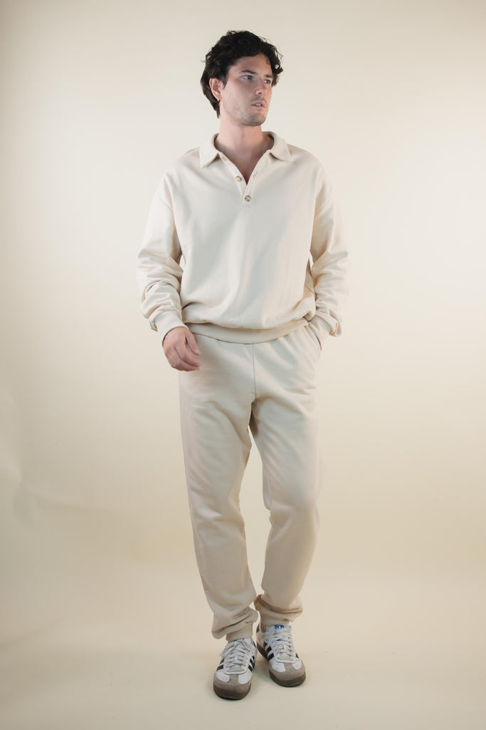 Felpa con bottoni Avorio MICOL 07 AVORIO EGG FAMILY 