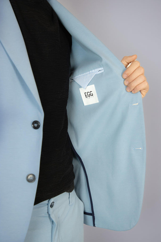 Giacca in punto Milano color carta da zucchero EGG/2501 C.ZUCCHERO EGG FAMILY 