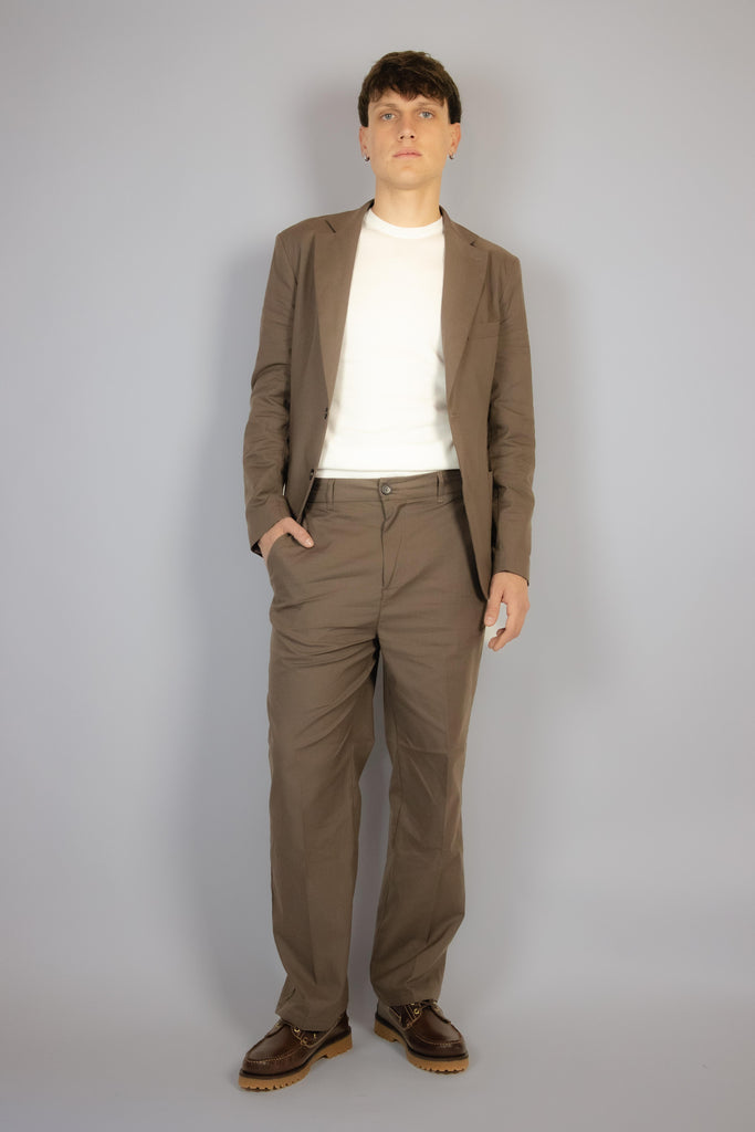 Giacca con revers color marrone moka EGG/2505 MOKA EGG FAMILY 