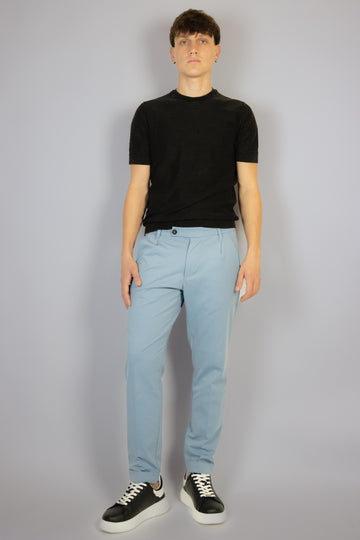 Pantalone carta da zucchero con risvolto in punto Milano EGG/2502 C.ZUCCHERO EGG FAMILY 